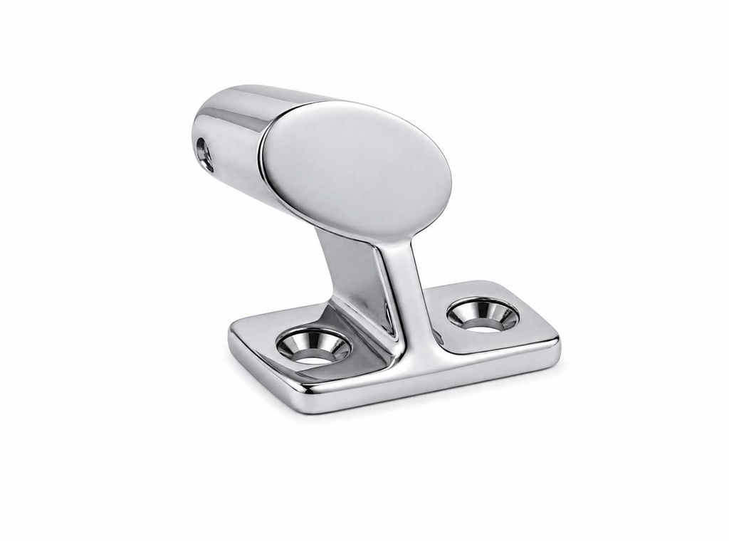 SS HANDRAIL STANCHION END 60 DEGREE 22 MM 316