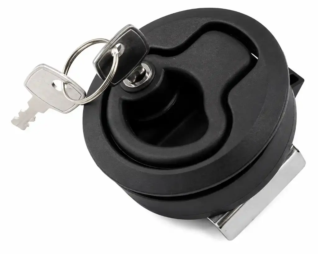 ABS TURNING LOCK WITH KEY BLACK 61MM