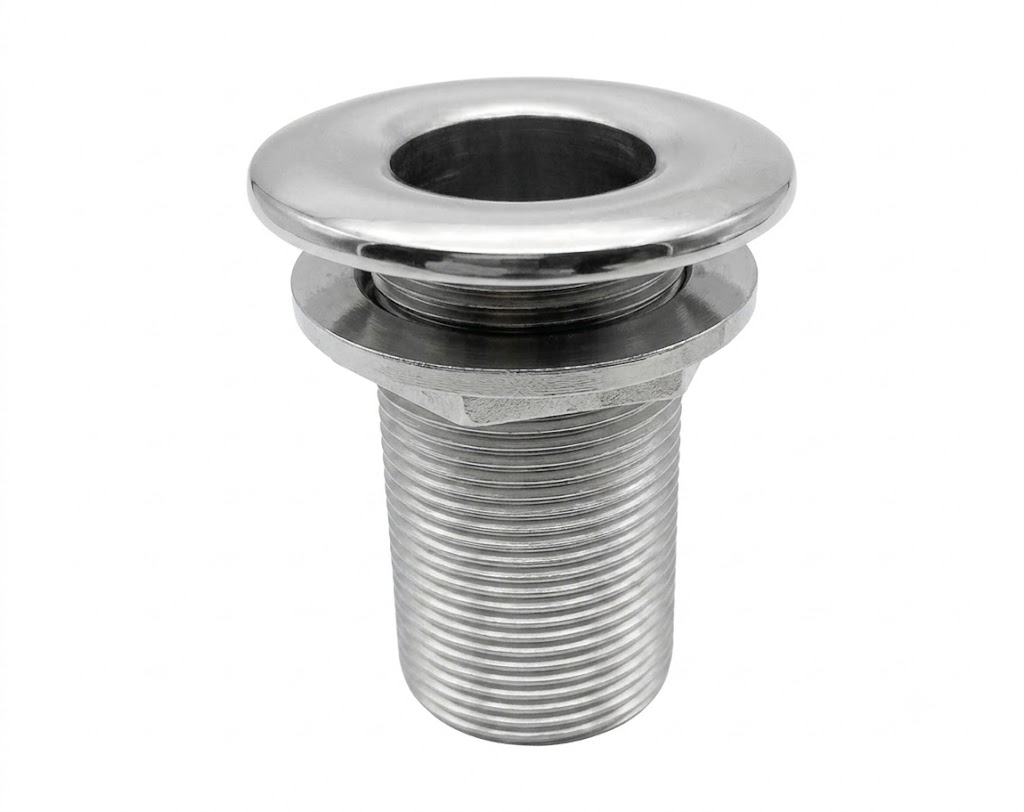 SS THRU-HULL OUTLET 1-1/2" 316
