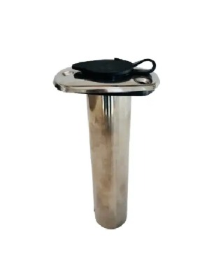 SS HEAVY FLUSH MOUNT ROD HOLDER 90 DEG 316