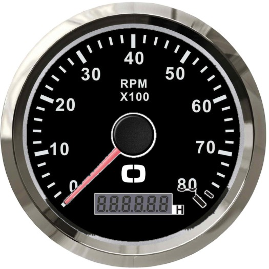 RPM Black Glossy 0- 8000 RPM