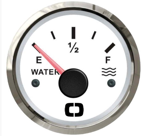[27.322.03] WATER LEVEL GAUGE  WHITE/GLOSSY-240/33 ohm