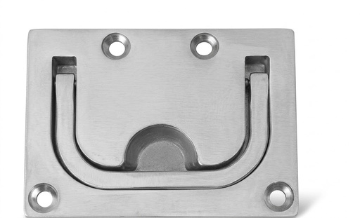 [LD011-01-01] SS SQUARE FLUSH LIFT RING 76 X 57 MM 316