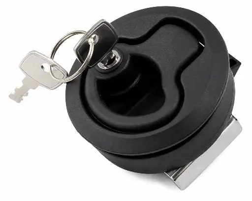 [LD012-04-02] ABS TURNING LOCK WITH KEY BLACK 61MM
