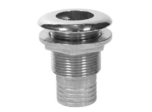 [LD014-02-05] SS THRU-HULL WITH HOSE 1-1/4 INCH 316