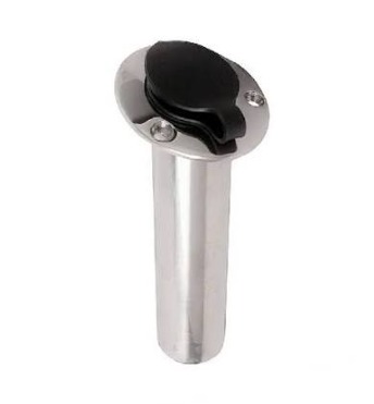 [LD016-01-01] SS HEAVY FLUSH MOUNT ROD HOLDER 15 DEG 316