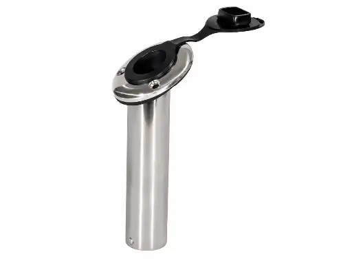 [LD016-01-03] SS HEAVY FLUSH MOUNT ROD HOLDER 90 DEG 316
