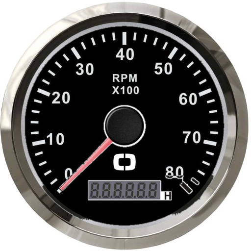 [27.326.04] RPM Black Glossy 0- 8000 RPM