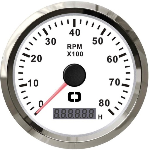 [27.327.04] RPM White Glossy 0-8000 RPM